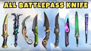 VALORANT All Battlepass Knife Skins & Animations (Episode 1 - Episode 9 Act 2)