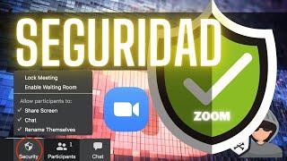 SEGURIDAD EN ZOOM: Icono de seguridad.