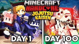 I Survived 100 Days JUJUTSU KAISEN in Minecraft... Here's what happened...