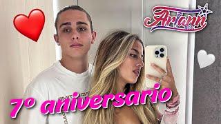 Cumplo 7 AÑOS con mi NOVIO  ARIANN MUSIC y CÉSAR ABRIL ️ Aniversario de NOVIOS  VIDEO EMOTIVO