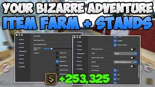 [YBA UPDATE] Your Bizarre Adventure Script / Hack | FAST Item Farm, Auto Sell, Stand Farm & More!