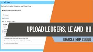 How to Create Ledger, Legal Entities and Business Units in Oracle Fusion ERP Cloud: General Ledger