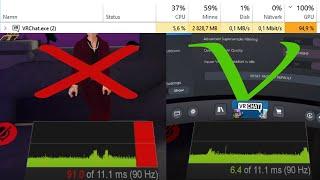 VRChat FPS Drop When Not In Steam Menu