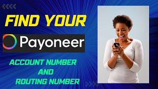 How to find your PAYONEER Bank details and Routing Number to receive international payments