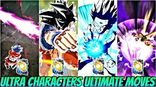 ALL ULTRA CHARACTERS ULTIMATE MOVES UPTO MARCH 2024  IN DRAGON BALL LEGENDS