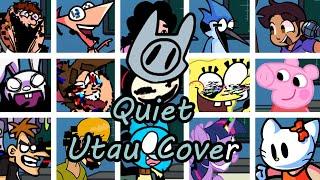 Quiet but Every Turn a Different Character Sings It (FNF Quiet Everyone Sings It) - [UTAU Cover]