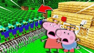 Angel Peppa Pig The Most Secure House vs Zombie Apocalypse In Minecraft