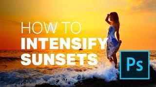 Quick Tip: How to INTENSIFY Sunset Photos in PHOTOSHOP (ONE Layer Only!)