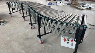 Expandable Motorized Stainless Steel Roller Conveyor