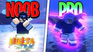 Going From NOOB To 1% CURSE MARK SASUKE In Ninja Time (Roblox)