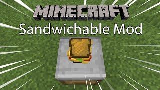 Minecraft Mod พรีวิว - Mod ทำแซนวิช | Sandwichable Mod [1.15.2]