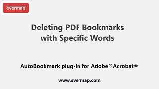 Deleting PDF Bookmarks with Specific Words