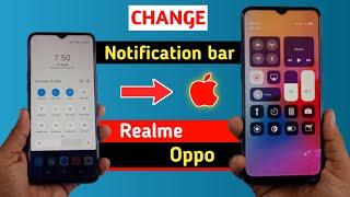 Enable iPhone 14 New Control Center on Realme & Oppo | Realme & oppo Change Notification Panel