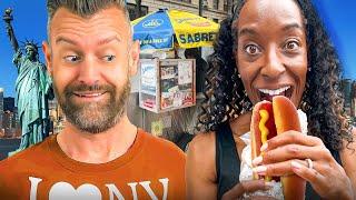 Brits Try Street Food For The First Time in New York