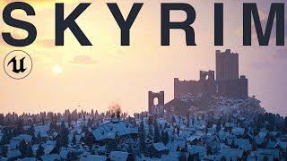 The True Size of Winterhold: Skyrim in UNREAL ENGINE 5!