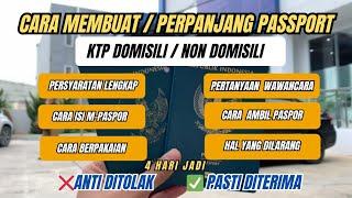 CARA MEMBUAT PASPOR/ CARA PERPANJANG PASPOR LENGKAP 2024