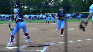 Mikayla Milby 2024 Throw Out to Home from 175+ feet to Kady Dennis vs Madison Central