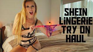 SHEIN LINGERIE try on haul - #model #shein #lingerie #blonde