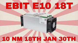 EBIT E10 18T Shipping in January