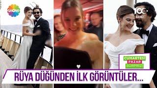 Alina Boz ve Umut Evirgen'in düğününden ilk görüntüler ve ünlü konuklar!