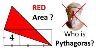 Can YOU Find the Red Triangle’s Area? | Geometry Puzzle