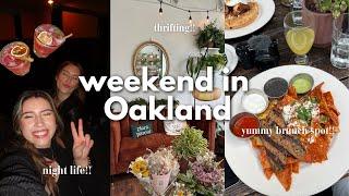 springtime in Oakland - thrift shopping, cute brunch spot + night out!