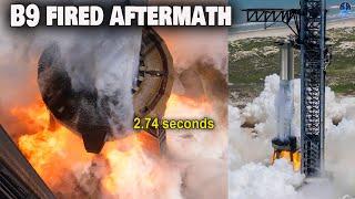 How the water deluge system saved the launch pad? Booster 9 Static Fire Aftermath analysis.