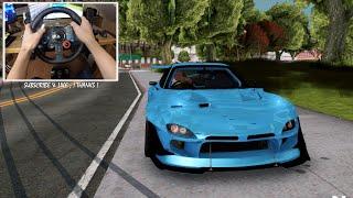 Mazda RX-7 BLS BN Sports GTA San Andreas  LOGITECH G29 ENB GRAPHIC REVIEW