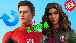 Holland & Zendaya Speak Backward! Fortnite Winterfest 2021 Trailer REVERSED - SPIDER-MAN NO WAY HOME