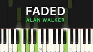 Alan Walker - Faded | EASY Piano Tutorial