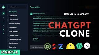 ChatGPT Clone | Build And Deploy Full-Stack ChatGPT Clone 2023