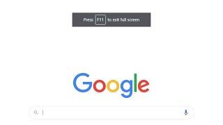 Google Chrome: Make fullscreen "F11" notification go away!