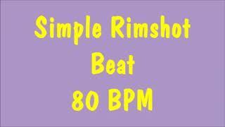 Drum Loops for Practice Rimshot with 80 bpm