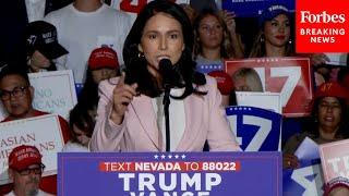 JUST IN: Tulsi Gabbard Issues Warning At Trump Rally: 'The Choice Is Between Freedom Vs. Tyranny'