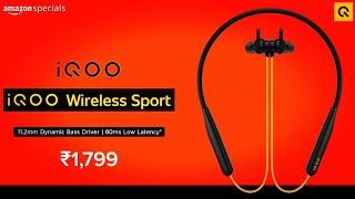 iQOO Wireless Sport | True Wireless Neckband11.2 mm Driver | Extra Bass | Low-LatencyFeatures