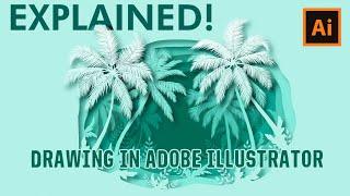 How to draw a Palm Tree Forest in Adobe Illustrator