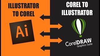 Coreldraw to illustrator - illustrator to Coreldraw - files transfar very easy way