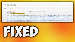 How to Fix Unable to Read CSV File in Jupyter Notebook - Jupyter Notebook Read CSV or Reading CSV