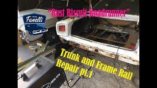 1969 Plymouth Roadrunner Trunk & Frame Rail Repair, Episode 4