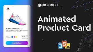 How to create Animated Product Card template with source codes with HTML, CSS and Javascript