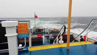 Scillonian III in rough seas