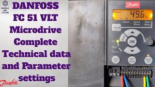#DANFOSS FC 51 VLT Micro drive Settings / AC Drive / #VFDDRIVE