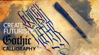 1. Make Futuristic Gothic Calligraphy - Thumbs [Русские Субтитры] [97.5%]