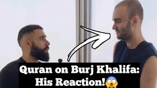 I Recited the Quran to a Non-Muslim at the Top of the World: Burj Khalifa – Wait for His Reaction!