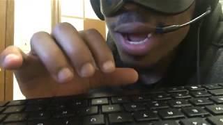 asmr typing and chewing gum