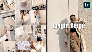 Bright Beige Preset Lightroom | Lr Photo Editing Presets Download | DNG Presets Lightroom Mobile
