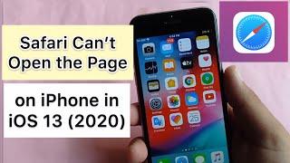 how to fix safari cannot open the page because your iphone is not connected to the internet 2020