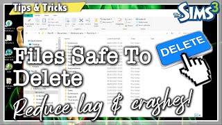 Delete These Cache & Junk Files To Reduce Lag & Crashes PC/Mac | The Sims 3 Tips and Tricks!