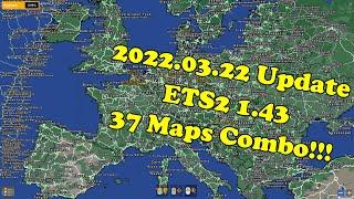 【2022.03.22 Update】 37 Maps ETS2 1 43 Huge Map Combo | Setup Guide | with ProMods EAA RusMap PR TGS