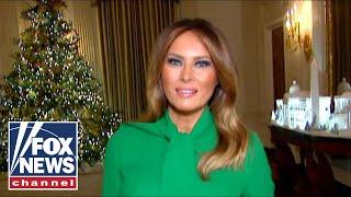 Melania Trump gives tour of White House Christmas decor